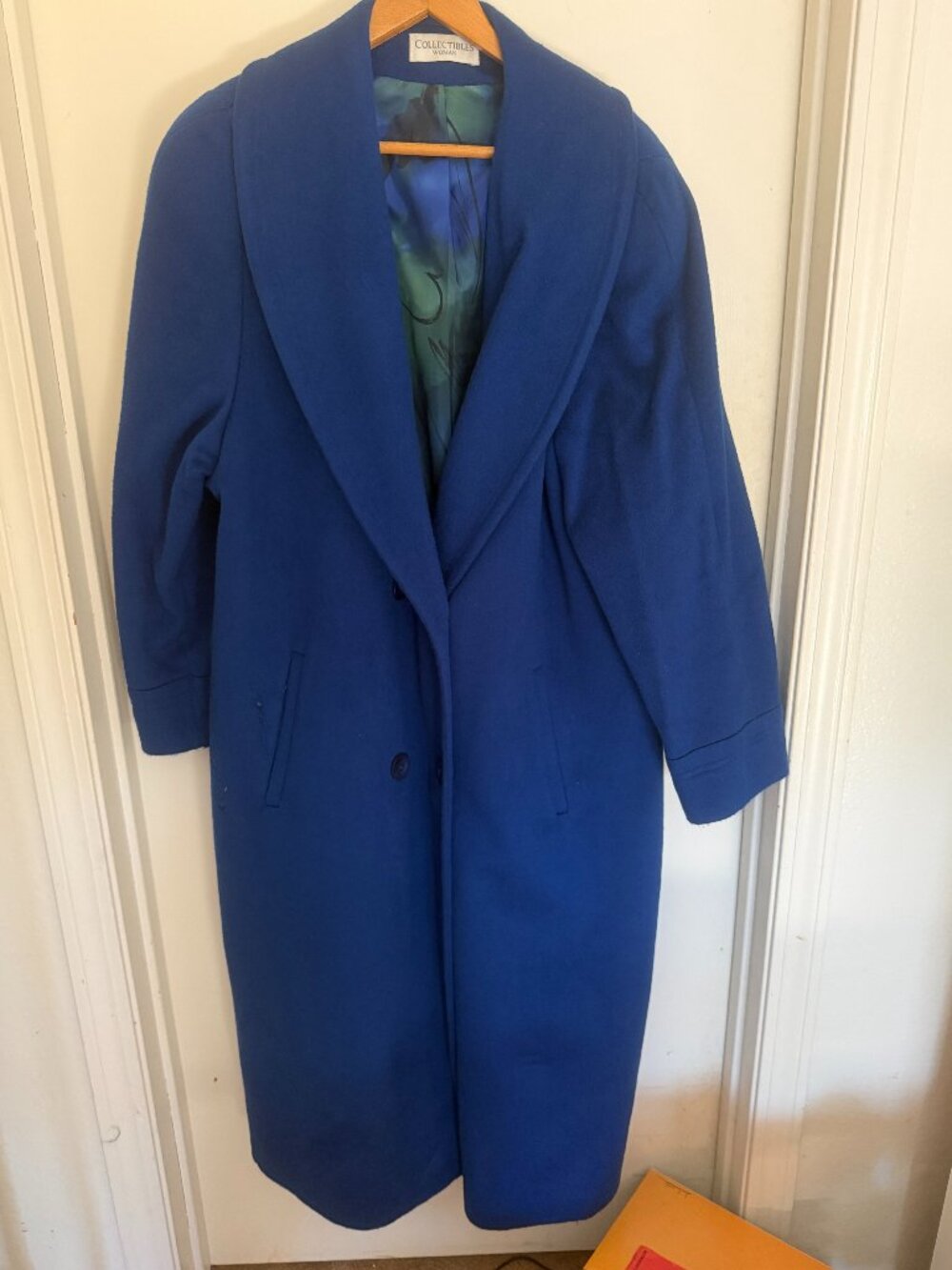 Collectibles Woman Royal Blue Wool Coat W 2X
